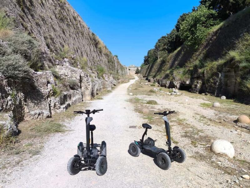 Rhodes: Old city route small - ATV Tour - The Medieval Moat and City Walls