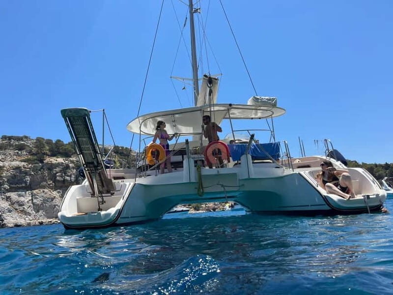 Rhodes Private Half Day Sailing Catamaran Cruise with drinks - FAQ
