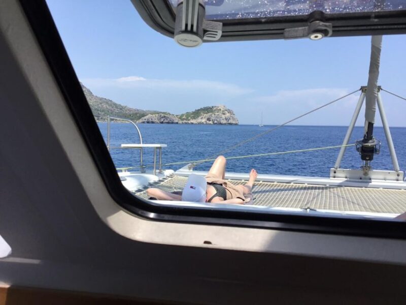 Rhodes: Sailing Catamaran Day Cruise with food and drinks - The Booking and Price Point