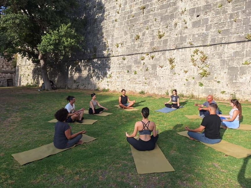 Rhodes Town: Outdoor Yoga at Grand Masters Garden - Post-Yoga: Relaxing Walk and Reflection