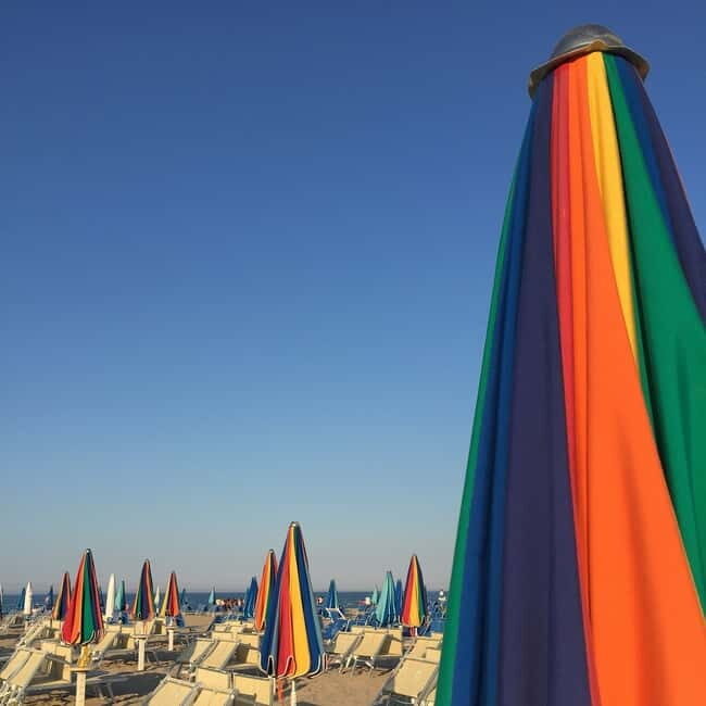 Riccione: 71 Beach with Umbrella, Sunbed, & Aperitif - The Experience at a Glance