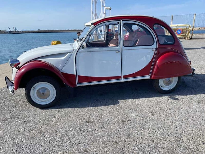 Ride with a Citroen 2CV Dolly 1989 Red-White for 12 hours - Key Points