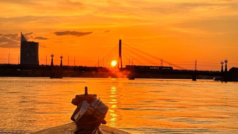 Riga: Canal and Daugava River Boat Tour with Welcome Drink - Key Points