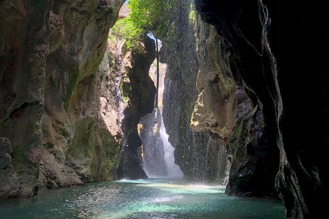 river-trekking-at-kourtaliotis-gorge-waterfalls