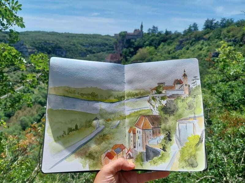 Rocamadour: Travel sketchbook - An Intro to the Rocamadour Sketchbook Experience