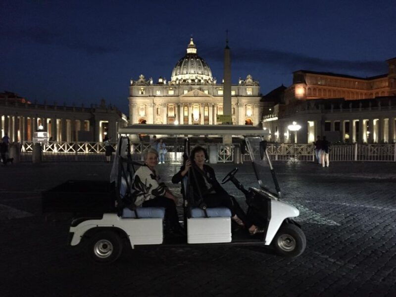 rome-2-hour-golf-cart-sightseeing-tour-at-night