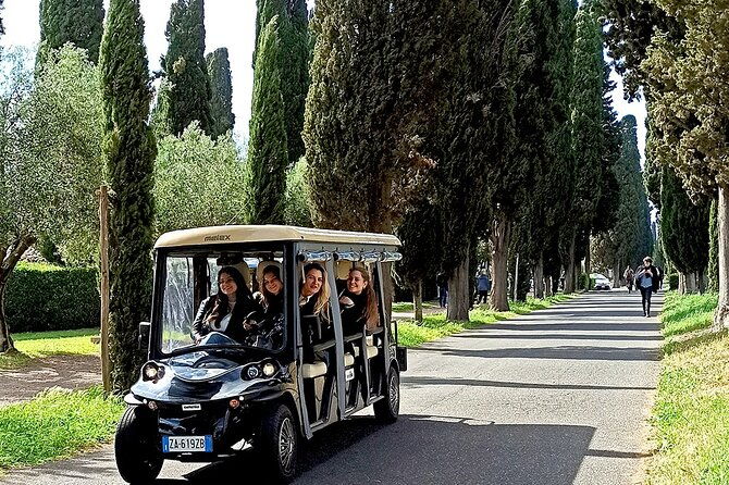 rome-appian-way-catacombs-guided-tour-with-golf-cart-shuttle