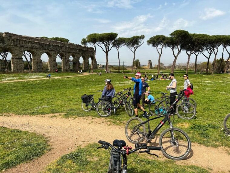 rome-appian-way-e-bike-tour-catacombs-aqueducts-picnic