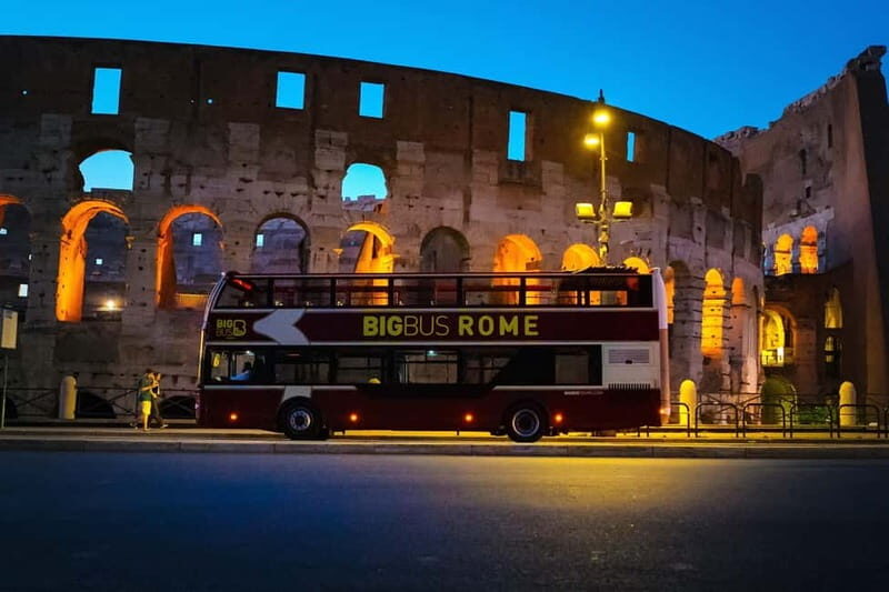 Rome: Big Bus Panoramic Night Tour - Key Points