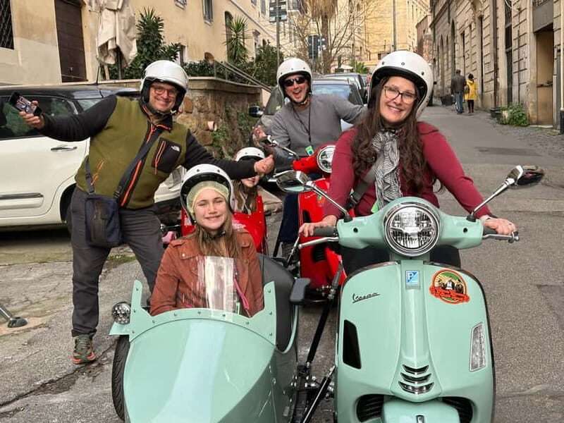 Rome by Vespa: Private guided tour in Sidecar vintage style - FAQ