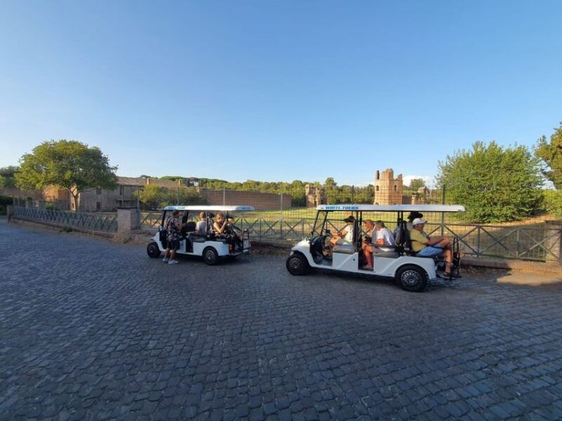 rome-catacombs-and-appian-way-golf-cart-small-group-tour