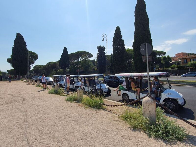rome-catacombs-and-appian-way-golf-cart-small-group-tour