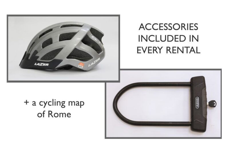 rome-e-bike-rental-with-helmet-and-u-lock