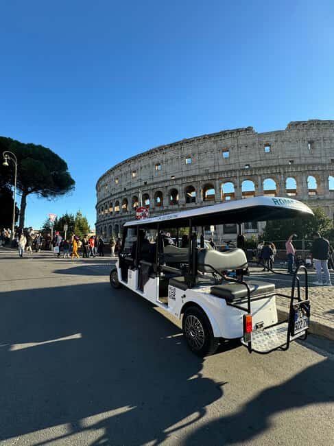Rome: Exclusive 3Hour Golf Cart Tour with Local Food Tasting - Key Points