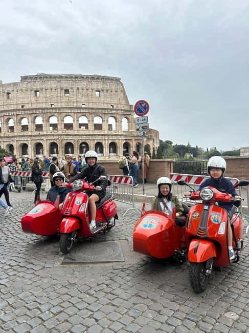Rome in Vespa: Private Sidecar Sightseeing Tour with Gelato - The Experience of Riding in a Vespa Sidecar