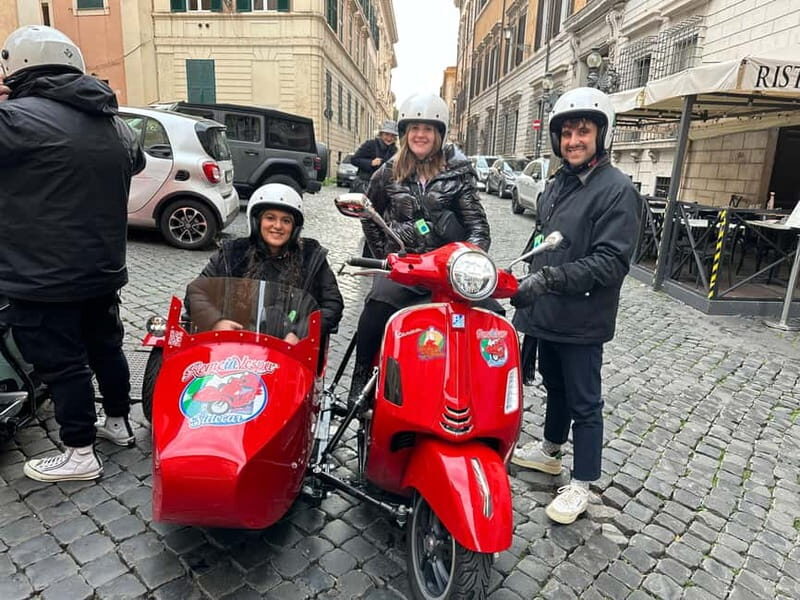 Rome in Vespa: Private Sidecar Sightseeing Tour with Gelato - FAQ