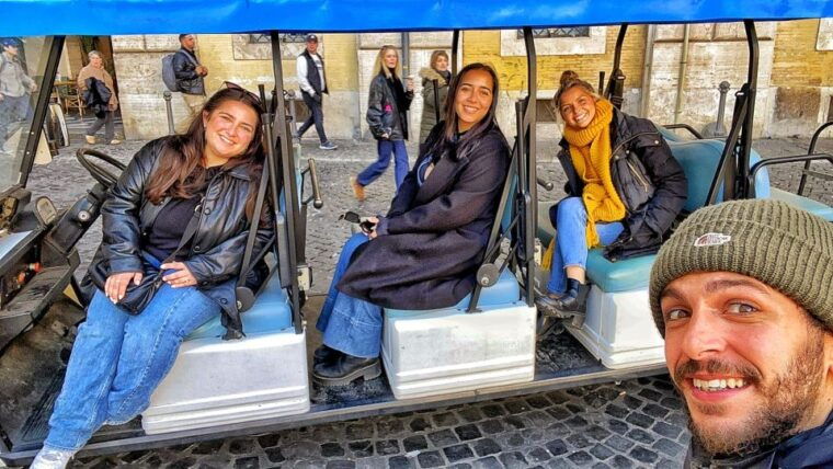 rome-private-guided-golf-cart-tour-with-gelato-or-wine