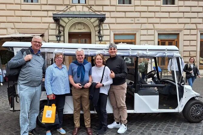 Rome Private Half-Day Tour with Option Golf Cart or Classic eFiat - FAQ