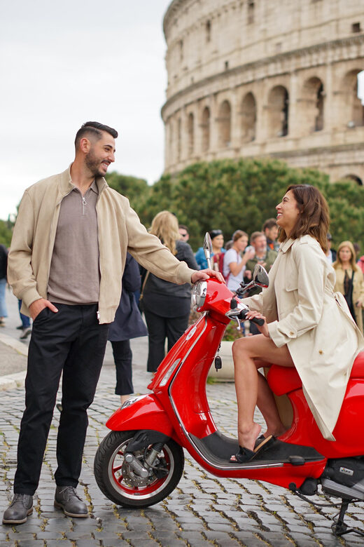 Rome Professional Photoshoot with free transport with Vespa - The Value of This Tour