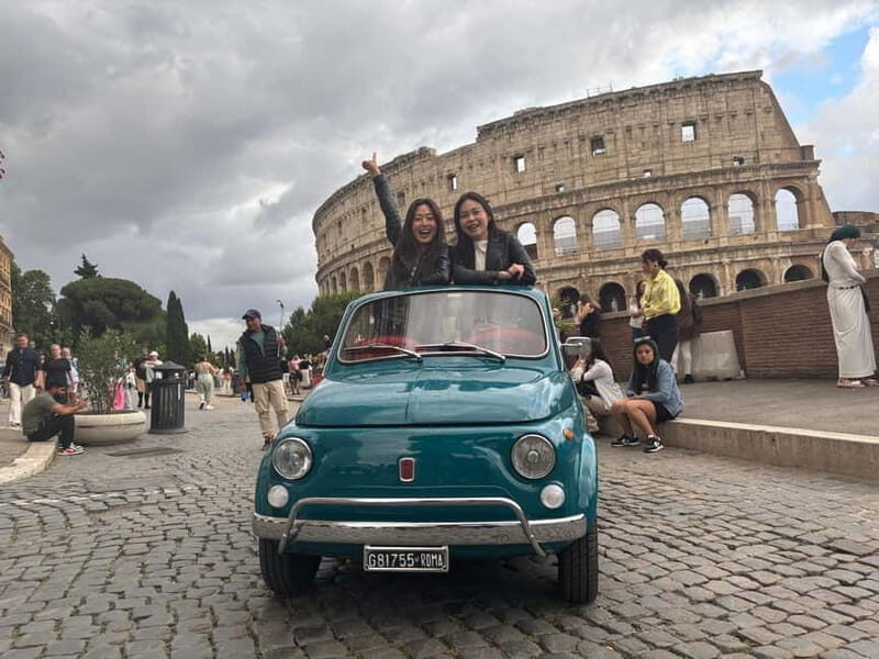 Rome: Retro Fiat 500 car tour with Pro-Photographer - What’s Included & Practical Details