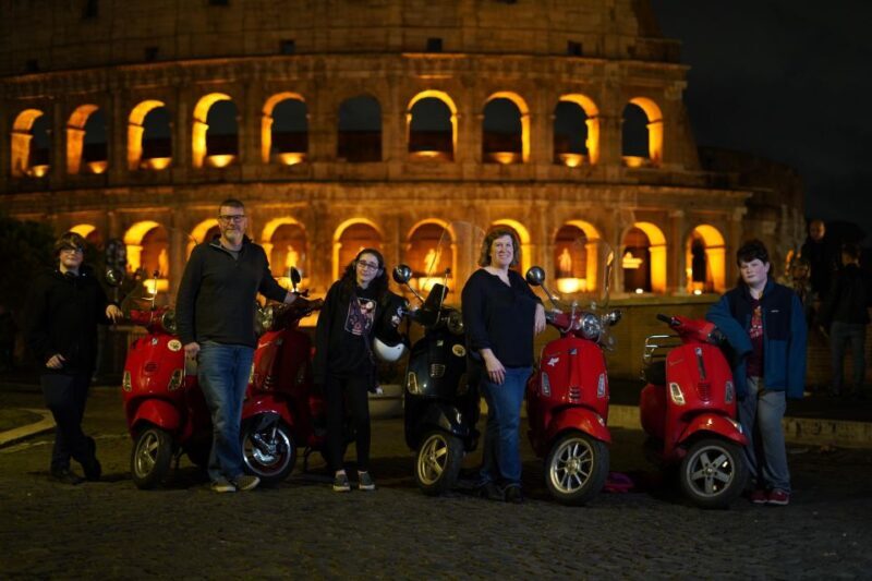 Rome: Vespa Scooter Night Tour with Pro Photographer service - Frequently Asked Questions