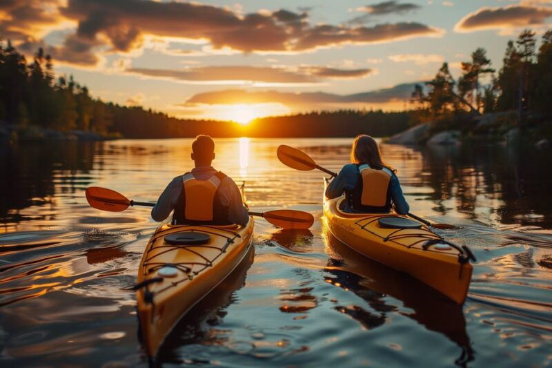 rovaniemi-midnight-sun-canoeing-tour-barbeque