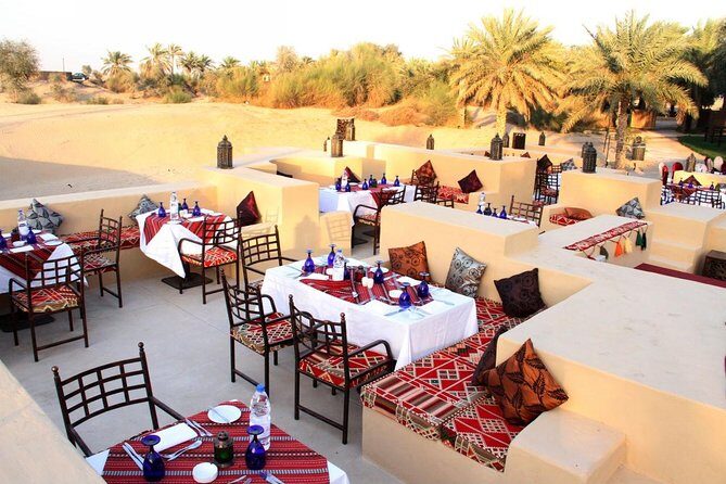 Sahara Arabian Desert Dinner Experience with Transport from Dubai - The Sum Up