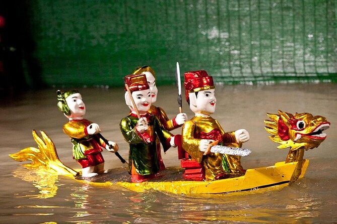 Saigon Evening: Water Puppet Show & Dinner Cruise Experience - Water Puppet Show at Golden Dragon Theater
