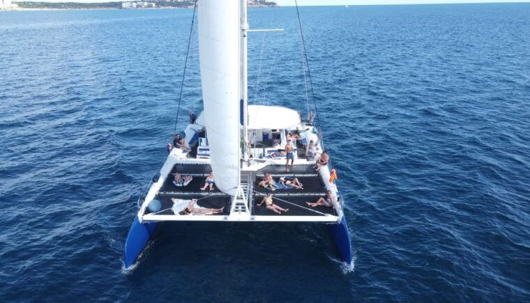 salous-fireworks-15th-august-sail-catamaran