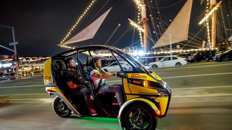 san-diego-coronado-island-electric-gocar-night-tour