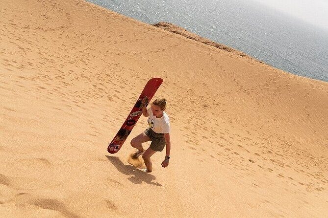 Sandboarding guided experience from Agadir - Discovering the Moroccan Dunes and Coastal Beauty