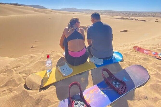 Sandboarding with Panoramic Views of the ocean and Agadir Desert - The Scenic Drive