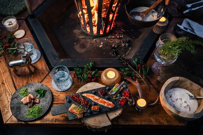 santa-village-tourlapland-cuisine-in-glass-igloosnow-scooters