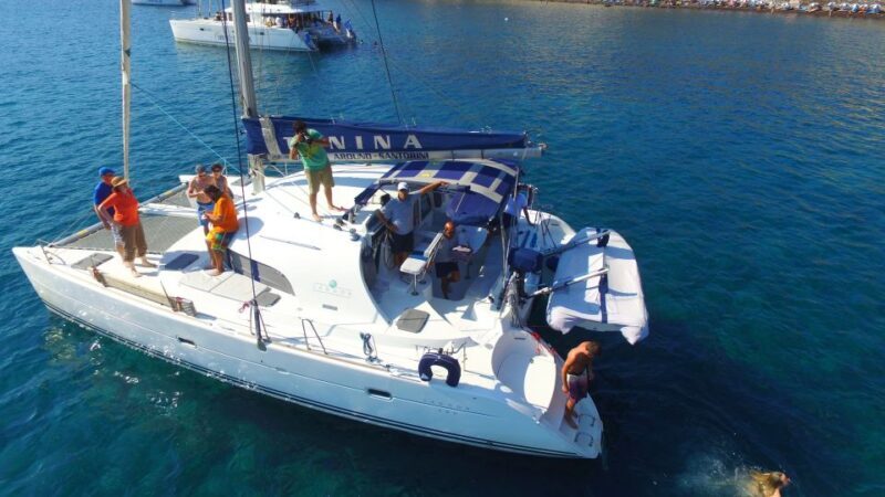 Santorini: 7-Hour Private Catamaran Cruise with Food & Drink - The Experience Overview  