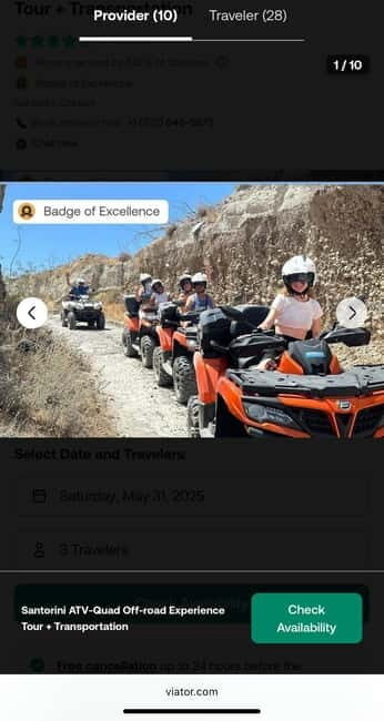 Santorini: ATV-Quad Off-Road, Hidden Trails 4x4 Experience - The Sum Up