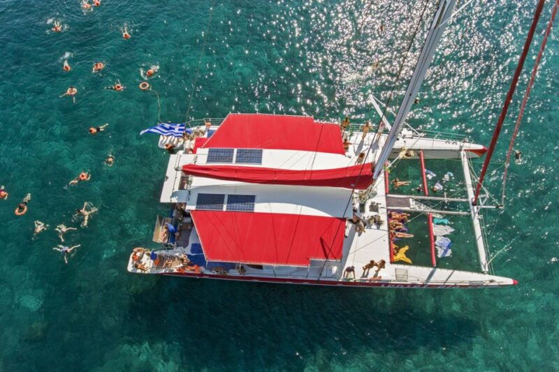 santorini-catamaran-cruise-winery-oia-sunset-combo-tour
