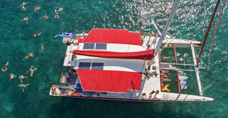 santorini-catamaran-cruise-winery-oia-sunset-combo-tour
