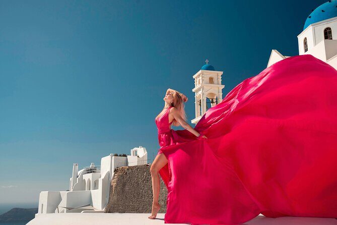 Santorini Flying Dress Experience - An Overview of the Experience