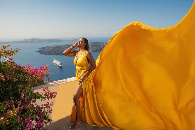 Santorini Flying Dress Experience - What Makes the Photoshoot Special?