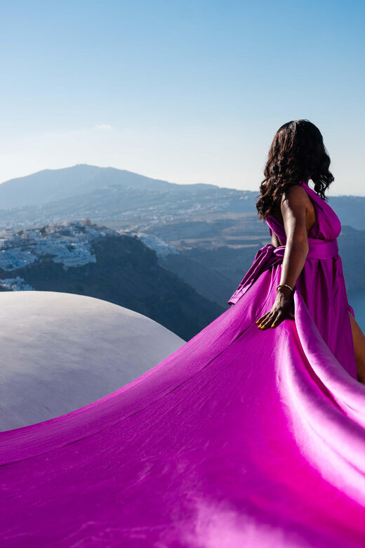 Santorini Flying Dress Photoshoot - What Makes This Photoshoot Stand Out