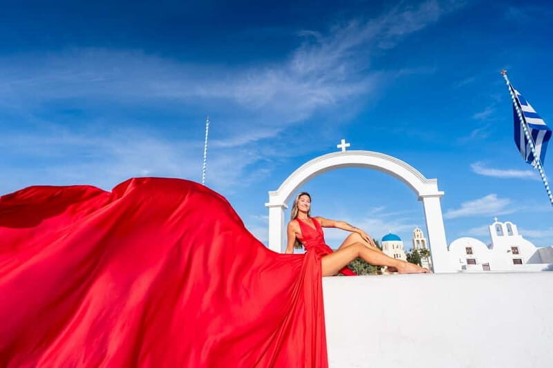 Santorini Flying Dress Photoshoot - Practical Details and Tips