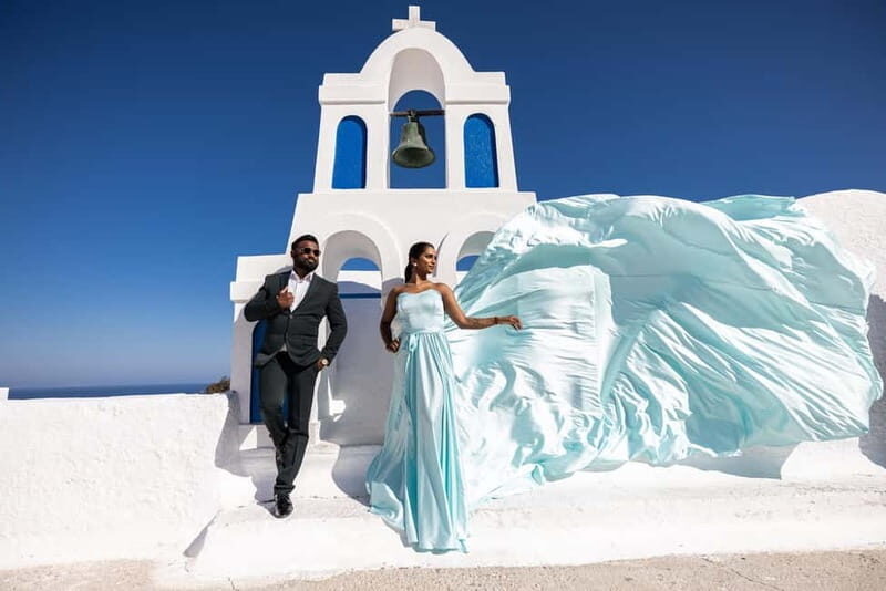 Santorini: Flying Dress Photoshoot **Dress Included** - Why This Photoshoot Stands Out