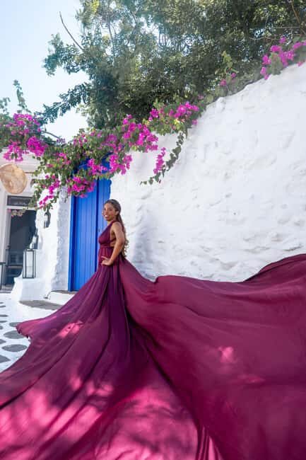 Santorini: Flying Dress Rental - The Practical Details of the Experience