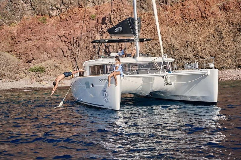 Santorini: Full Day Catamaran Cruise with BBQ & Drinks - Frequently Asked Questions