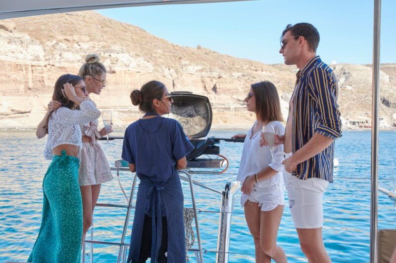 santorini-gold-catamaran-cruise-with-snorkel-bbq-open-bar