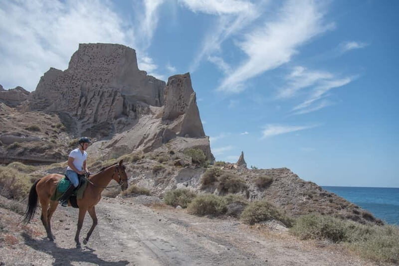 Santorini: Horse Riding Trip to Black Sandy Beach - The Sum Up