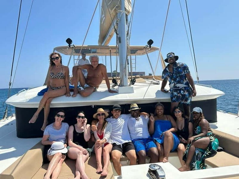 Santorini: Luxury Catamaran Cruise with Lunch, BBQ & Drinks - FAQ