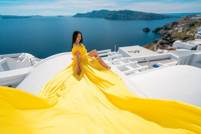Santorini Oia: Private Flying Dress Photoshoot - The Cost and Its Value
