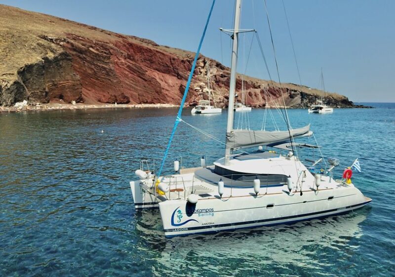 Santorini: Private All-In Catamaran Cruise, with Food|Drinks - FAQs