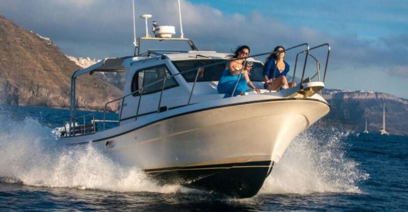 Santorini Private Cruise boat fishing tour - BBQ, Snorkeling - Discover the Santorini Private Cruise with Fishing, Snorkeling, and a BBQ